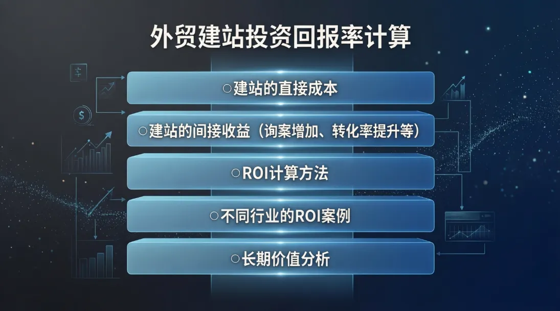 外贸建站投资回报率计算：3年内如何通过建站获得10倍ROI？